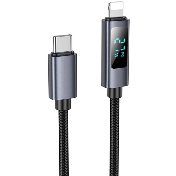 Kabel Hoco USB typ C - Apple Lightning 1 m černý