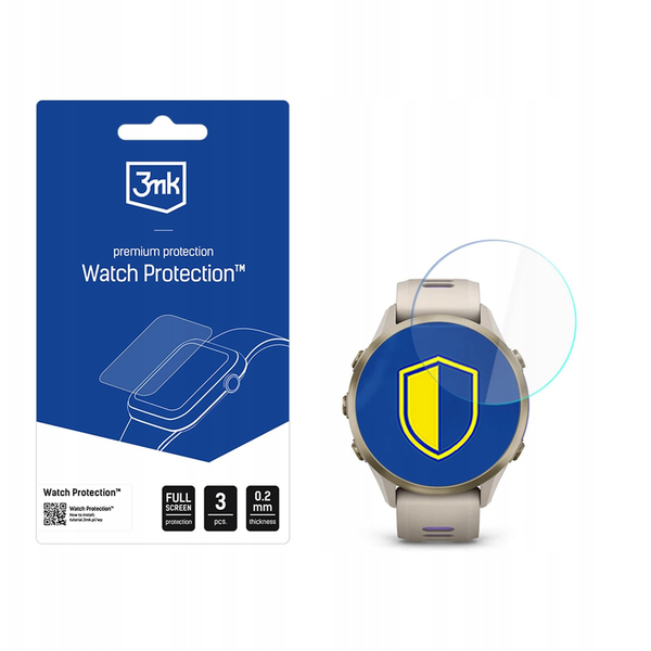 3MK ARC kijelzővédő Garmin Forerunner 970 47mm átlátszó