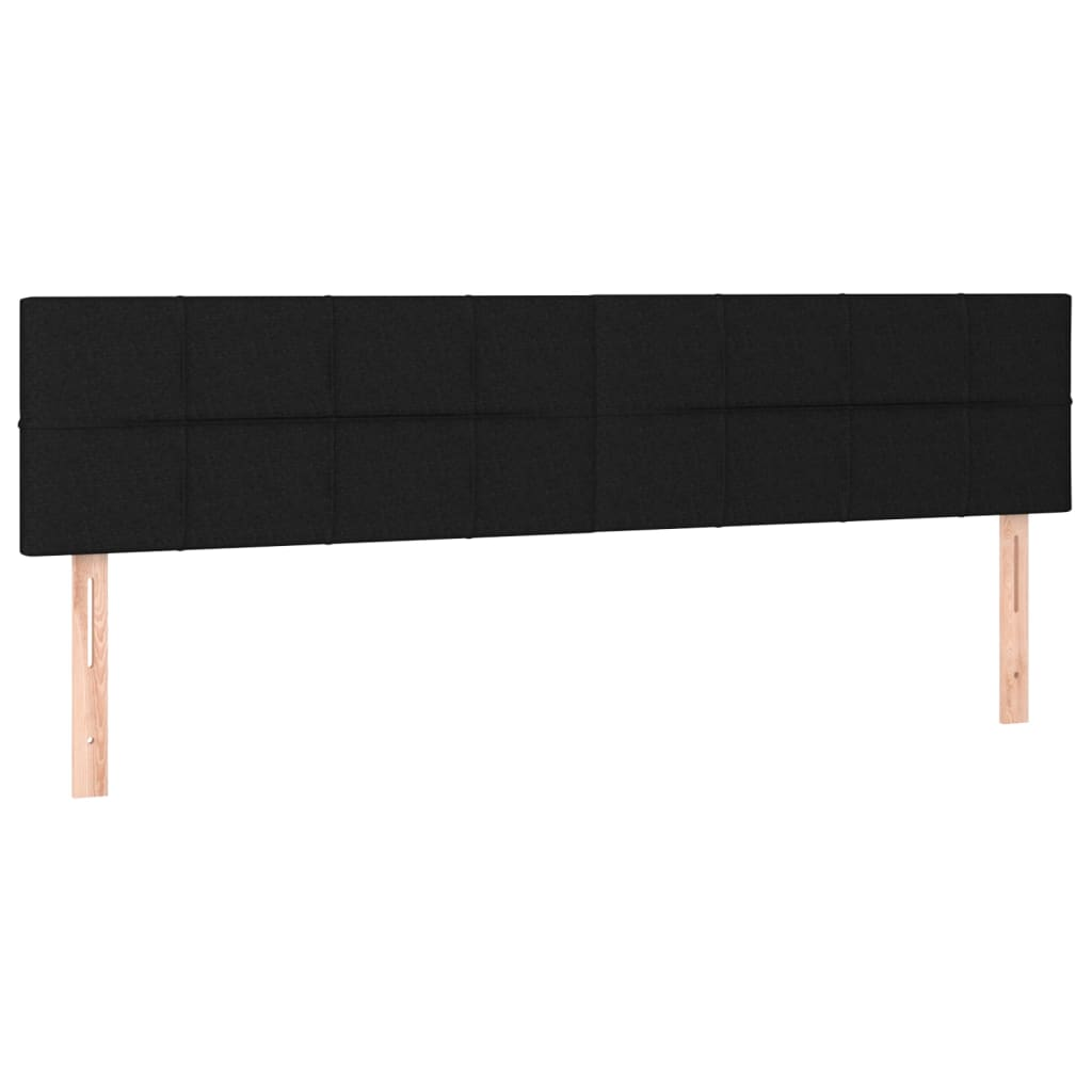 2 db fekete szövet fejtámla 90x5x78/88 cm (346076)