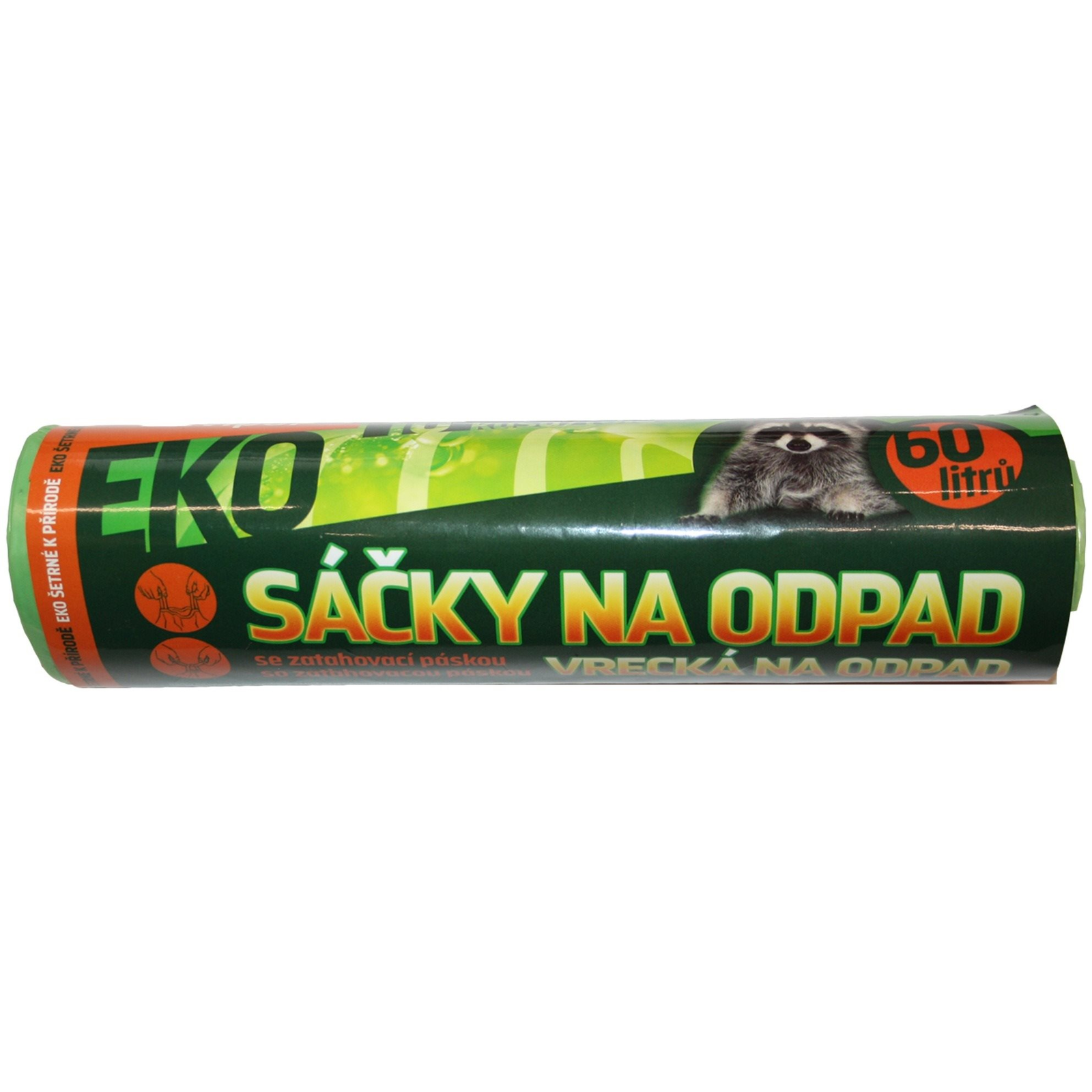 VIPOR LDPE Eco szalaggal 60 l, 10 db, zöld (8594030941089)