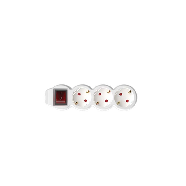 Home NV 3K-3/WH/1,5 prodlužovací přívod, 3 zásuvky, 3 m kabel, H05VV-F