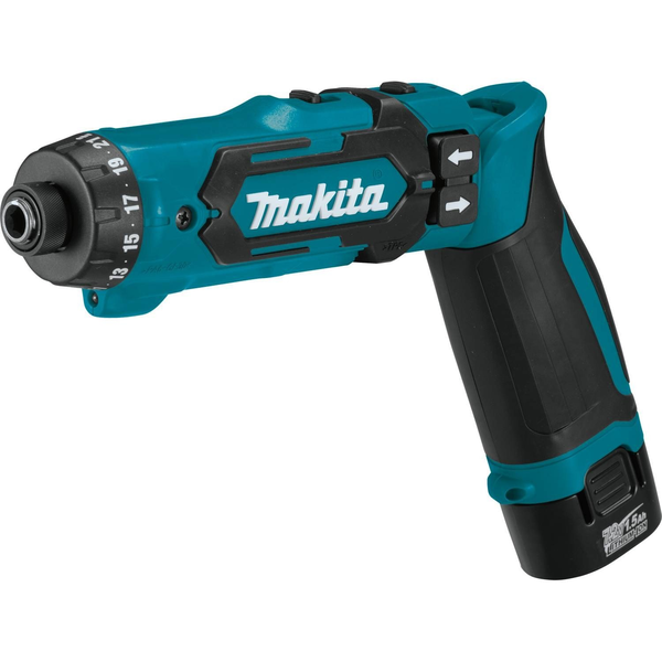 Akku-Knickschrauber DF012DSE, 7,2Volt (blau/schwarz, 2x Li-Ionen Akku 1,5Ah, Koffer)