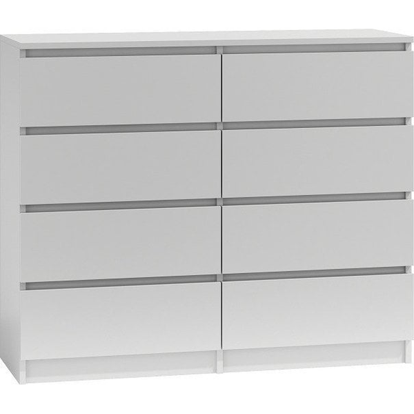 Viana M8 Komód - 2x4 Fiókos, Fehér