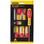 Комплект 6 отвертки Stanley FatMax 0-65-441, 1000 V изолирани