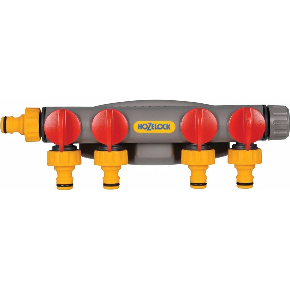 Hozelock 2150R0000 4 utas elosztó 12 - 15 mm (1/2) Ø Szabályozó szeleppel (OO-HOZ2150)
