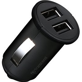 DUAL USB CAR CHARGER DRIVPRO 8M/4M CABLE USB TYPE A TO MICRO (TS-DPL3)