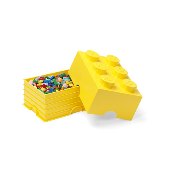 LEGO 40000802 Brick 6 Tároló doboz 16,9L - Sárga