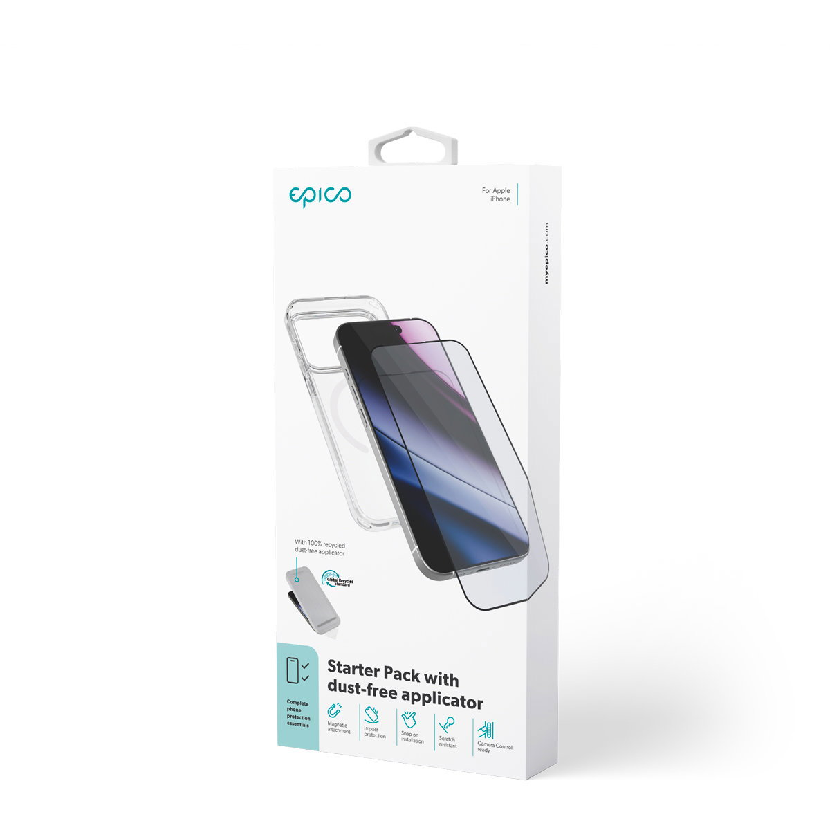 Epico Starter Pack iPhone 17 Pro üvegfólia + Hero Mag+ átlátszó tok (94119192800001)