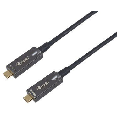 Equip 119469 USB-kabel USB 3.2 Gen 2 (3.1 Gen 2) 15 m USB C 10 Gbit/sek. 60 W Sort
