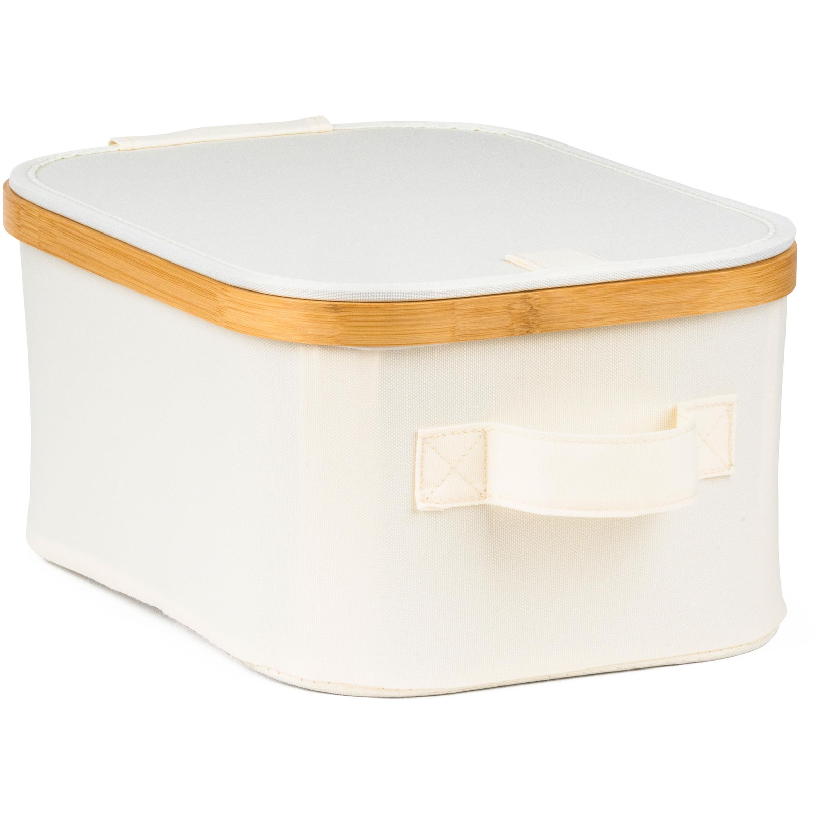 G21 24×30×15 cm bambusz, fedéllel, bézs (UBG21BAM003-2B)