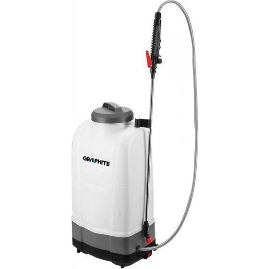 GRAPHITE Energy + 18V, Li-lon Akkumulátoros Permetező, 15L Tartály, Akkumulátor Nélkül