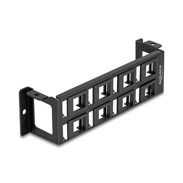 Delock Keystone patch panel 8 felületi porttal, függőleges