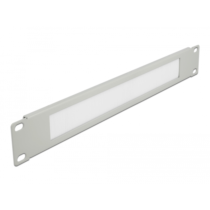 Delock 19 , fekete, 1U-s kábelrendező szürke (66532) (66532)