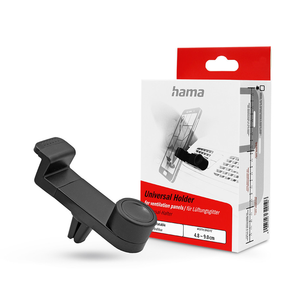 HAMA univerzális szellőzőrácsba illeszthető autós tartó - HAMA Flipper UniversalCar Holder - fekete