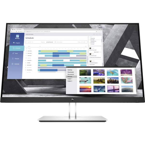 HP E-Series E27q G4 QHD компютърен монитор 68,6 см (27") 2560 x 1440 пиксела Quad HD Черен