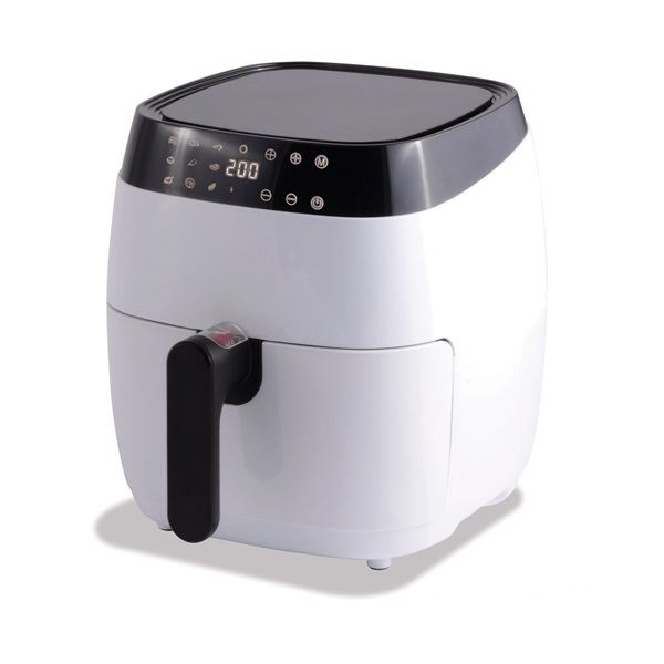 Фритюрник с горещ въздух TOO AF-108W-1400W, 1400W, 3,5L кошница, бял