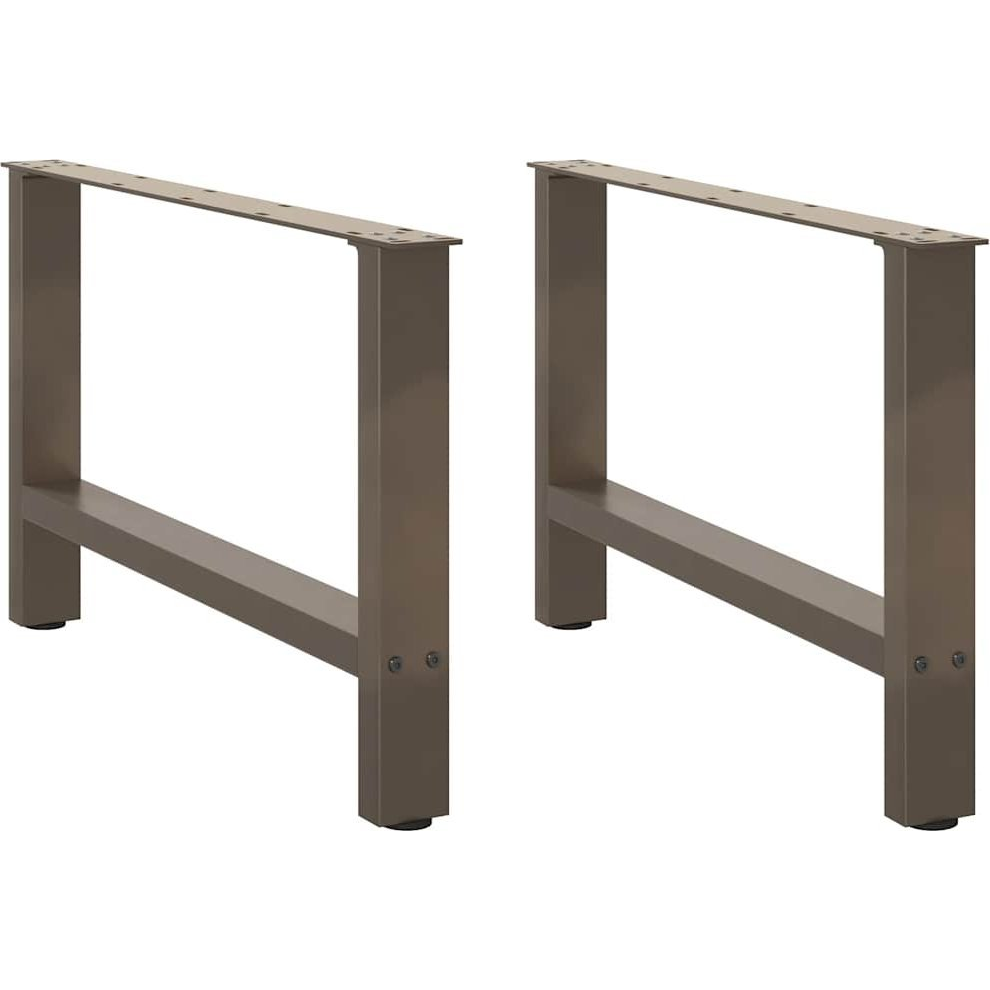 2 db acél dohányzóasztal lábak natúr acél 70x(42-43) cm (4013291)