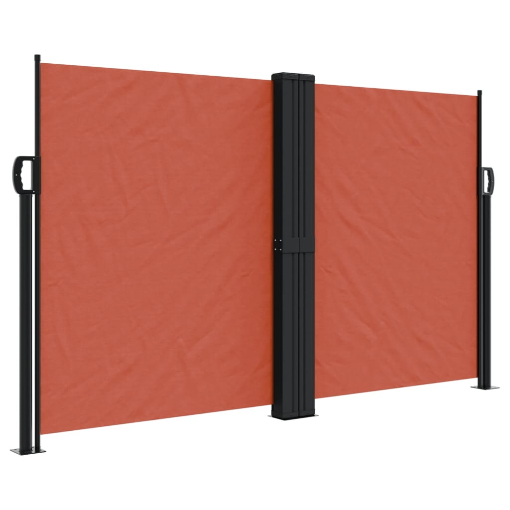 terrakotta behúzható oldalsó napellenző 140 x 600 cm (4004618)