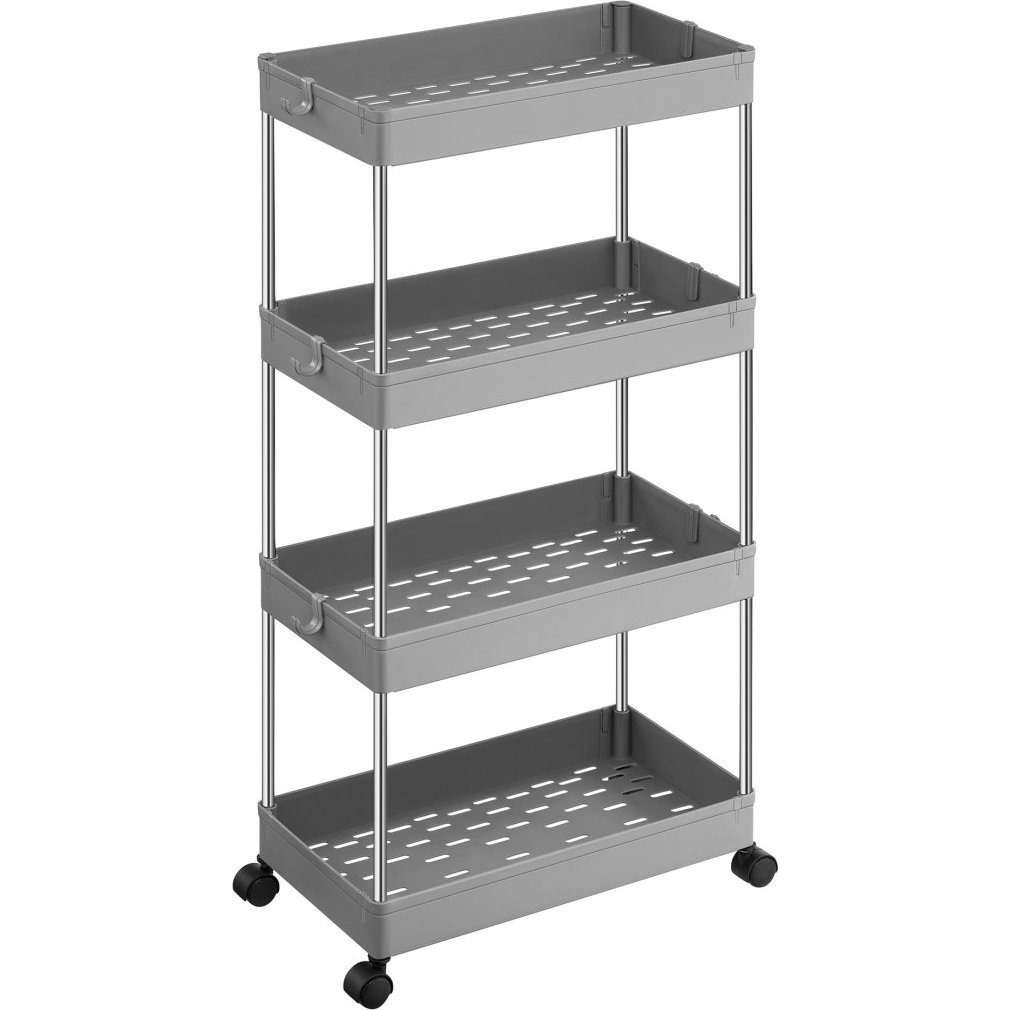 Bravolo KSC010G01 Szekrény Kerekeken 4 Polccal Szürke (model_2368_1)
