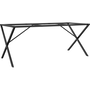 öntöttvas étkezőasztallábak X-alakú vázzal 180 x 80 x 73 cm