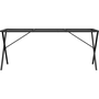 öntöttvas étkezőasztallábak X-alakú vázzal 180 x 80 x 73 cm