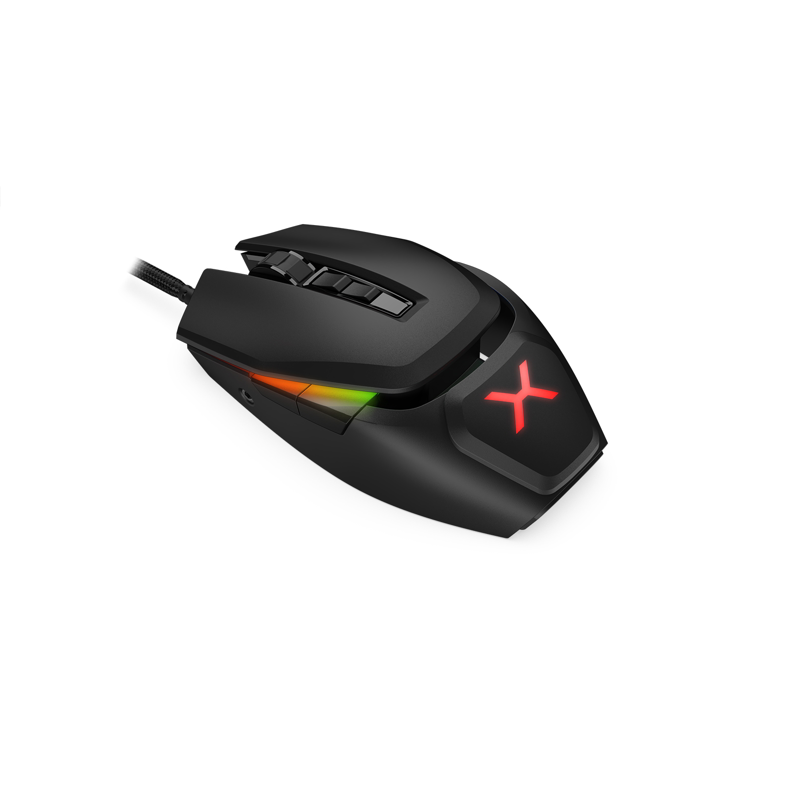 Krux Bot RGB 12800 DPI Moduláris Gaming Egér - Fekete (KRX0115)