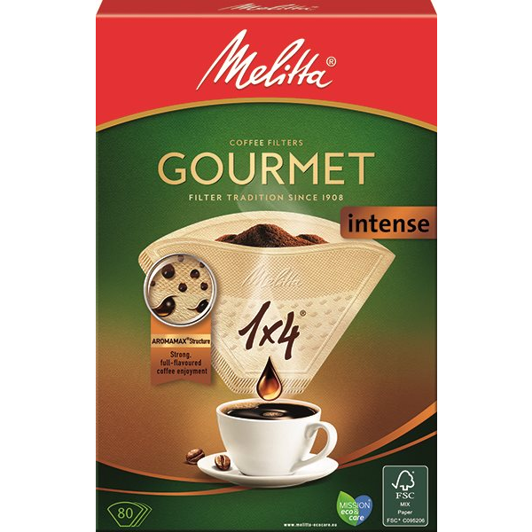 Melitta filter 1x4/80 Gourmet INTENSE (4006508208821)