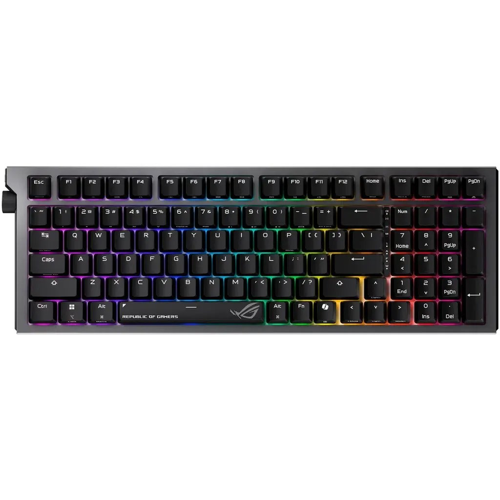 Клавиатура ASUS ROG Strix Morph 96 — 90MP04IF-BKZA03, чешка и словашка подредба, черна