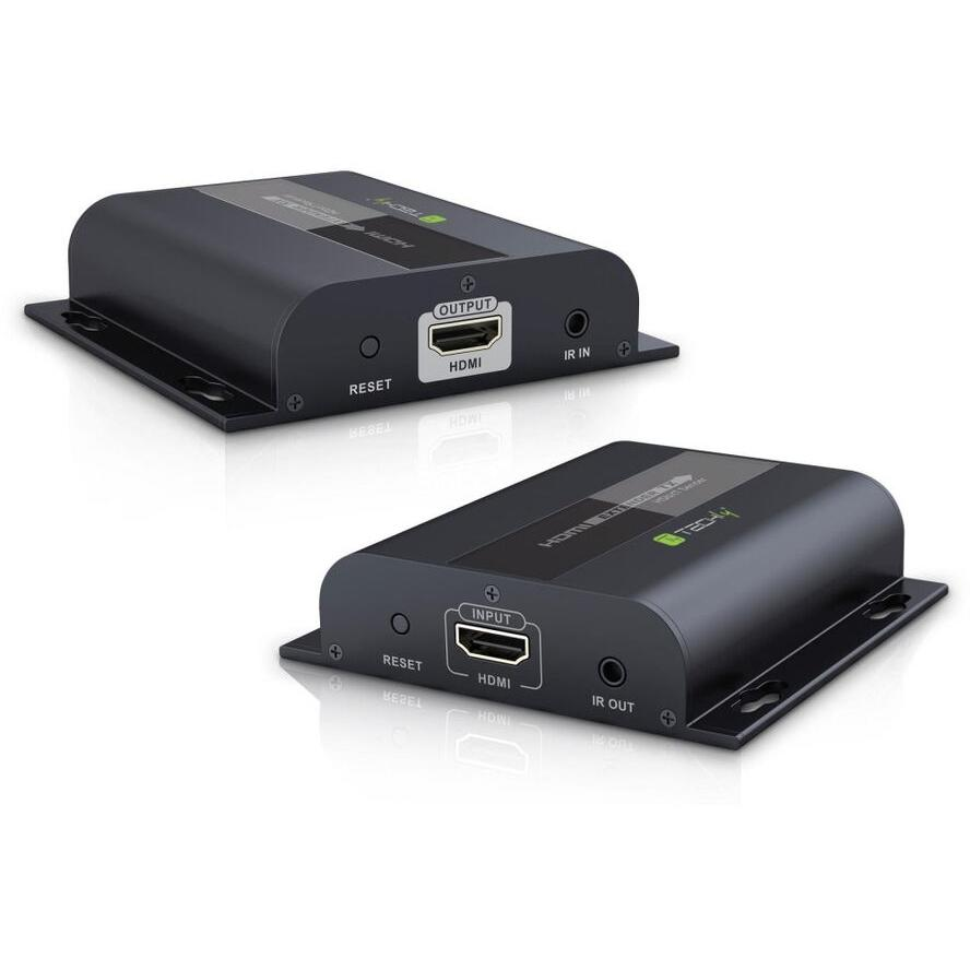 Techly IDATA-EXTIP-383V4 AV adó- és vevőegység Fekete (IDATA-EXTIP-383V4)