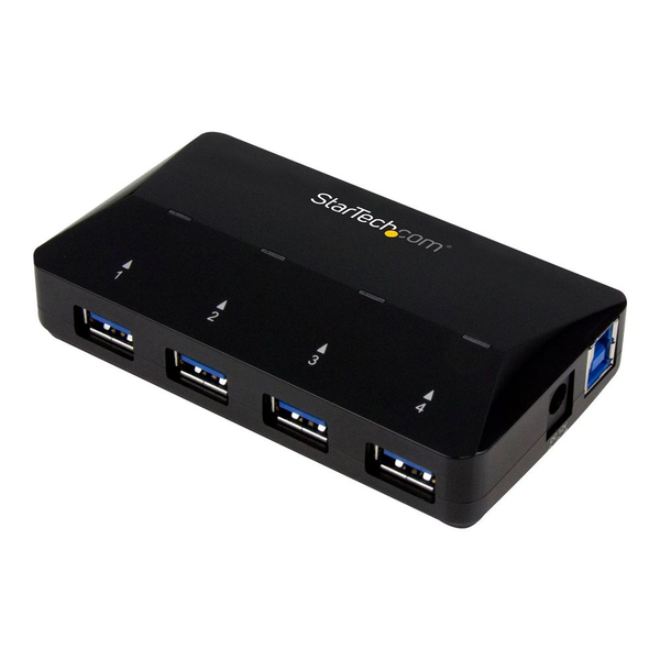 StarTech.com ST53004U1C rozbočovač rozhraní USB 3.2 Gen 1 (3.1 Gen 1) Type-B 5000 Mbit/s Černá