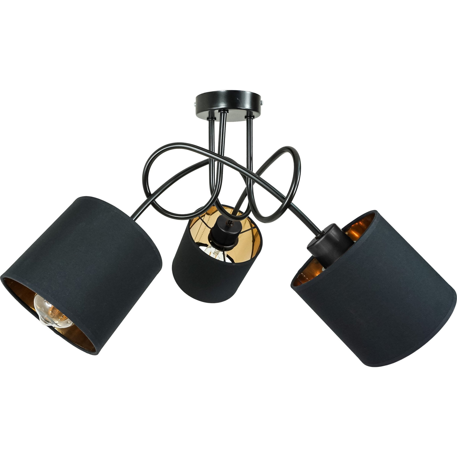VIGO Függőlámpa Max. 3x60W, E27, Fekete (AD-LD-6355BE27T)