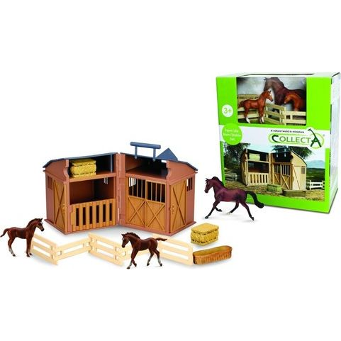 Figurka Collecta Stajnia z akcesoriami i końmi 89695