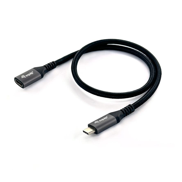 Equip 128371 καλώδιο USB USB 3.2 Gen 2 (3.1 Gen 2) 1 m USB C Μαύρος (Μαύρο)