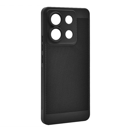 ZONE Breezy légáteresztő hátlaptok Xiaomi Redmi Note 13 4G fekete (TS4720)