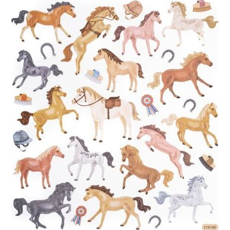 DP Craft Csillámos Matrica 29 Darabos Lovak
