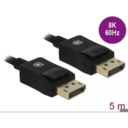 Delock Koaxiales DisplayPort Kabel 8K 60 Hz 5 m