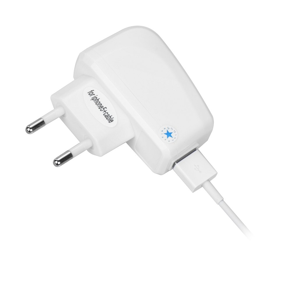 BlueStar BS411518 Travel Apple IPhone 5/6/6s Hálózati töltő (5V / 1000mA) (BS411518)