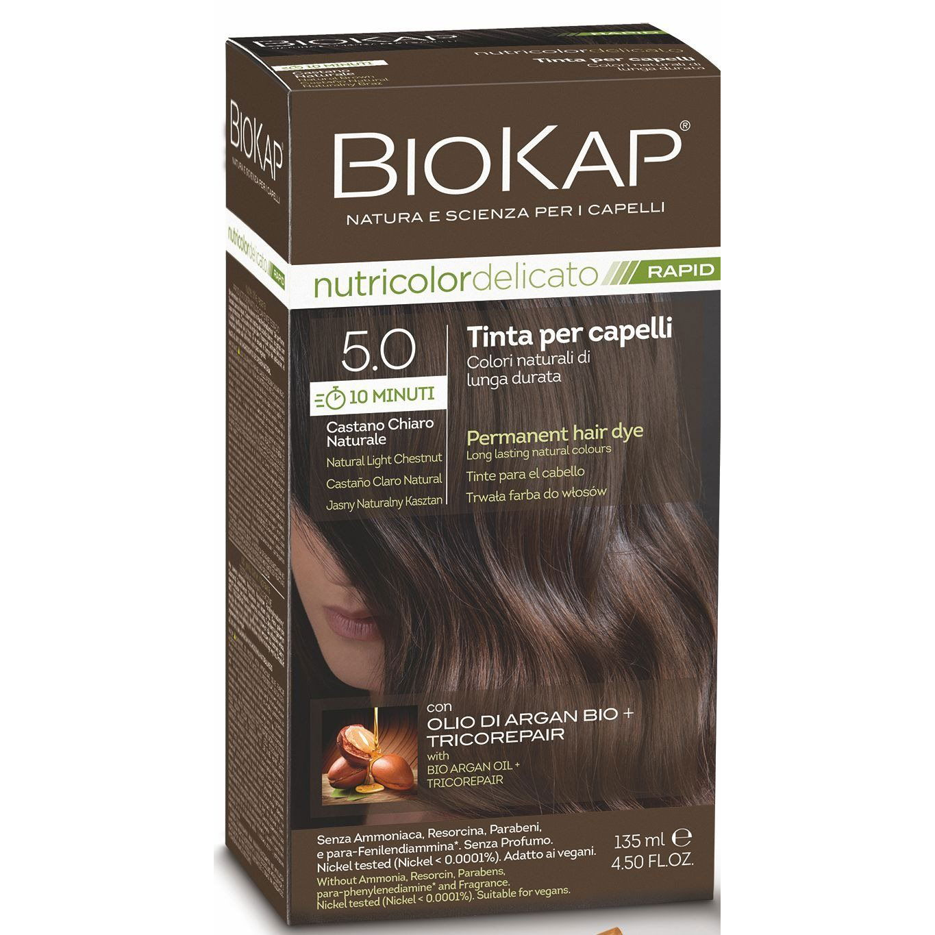 BIOKAP Delicato Rapid 5.0 Világos természetes gesztenye 135 ml (8030243015266)