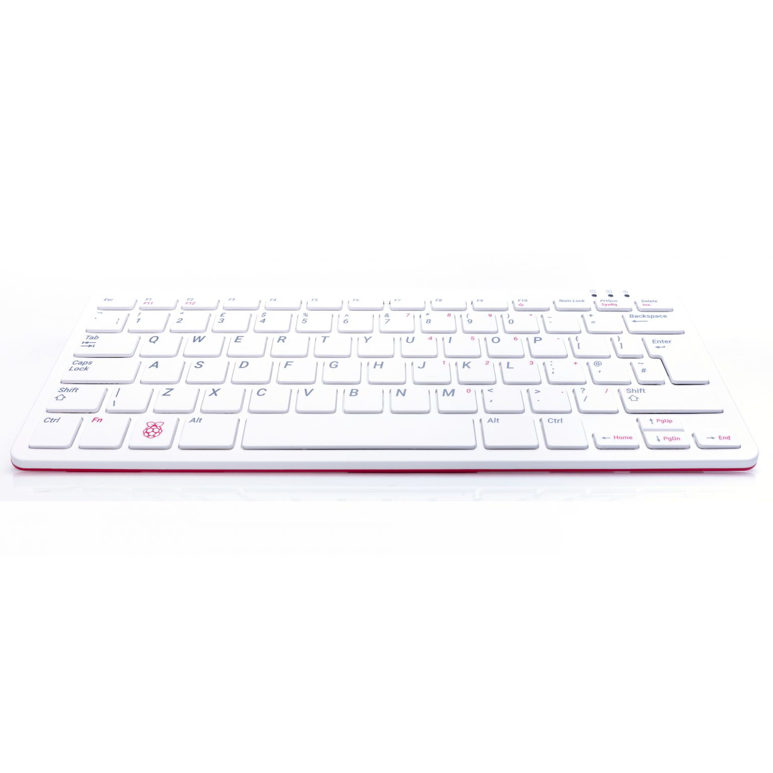 Raspberry Pi 400 Mini PC Fehér-Piros (Német kiosztás) (SC0374)