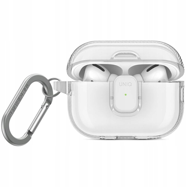 UNIQ Glase Pro Apple AirPods Pro 2 tok karabinerrel, átlátszó SP112927