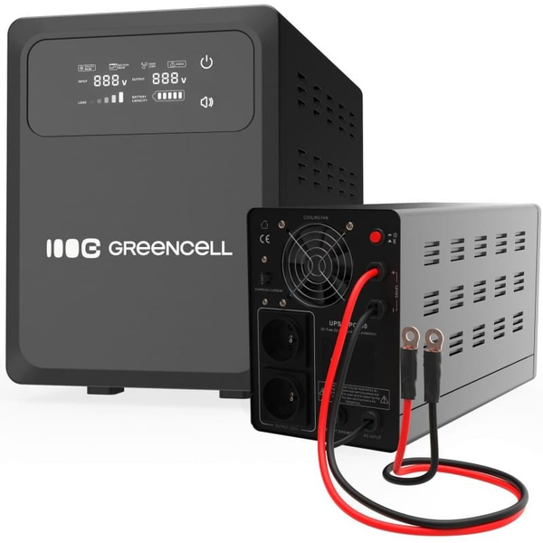 Záložní zdroj UPS Green Cell PowerCore 800VA 500W AVR 12VDC LCD