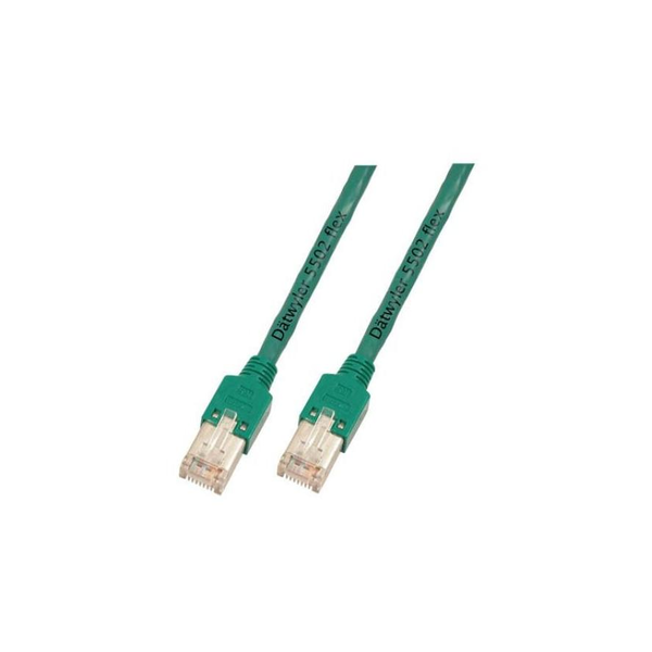 EFB RJ45 Patchk. S/UTP,Cat.5e,TM11,Dätw.CU 5502 PVC,15m,grün