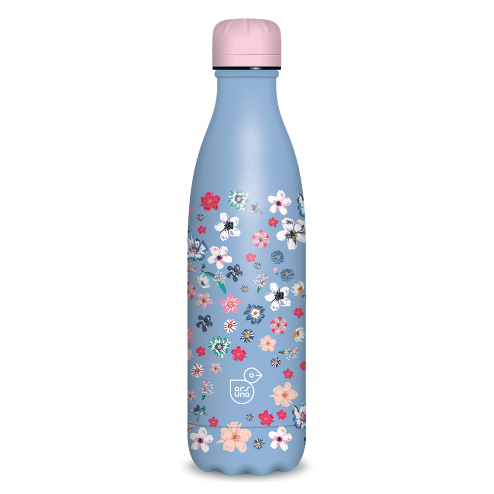 Ars Una Pearl Blossom Blue 24 Dupla falú Termosz kulacs 500ml - Kék mintás (55813761)