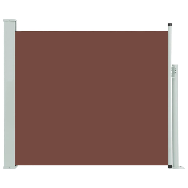 Copertină laterală retractabilă de terasă, maro, 100 x 300 cm
