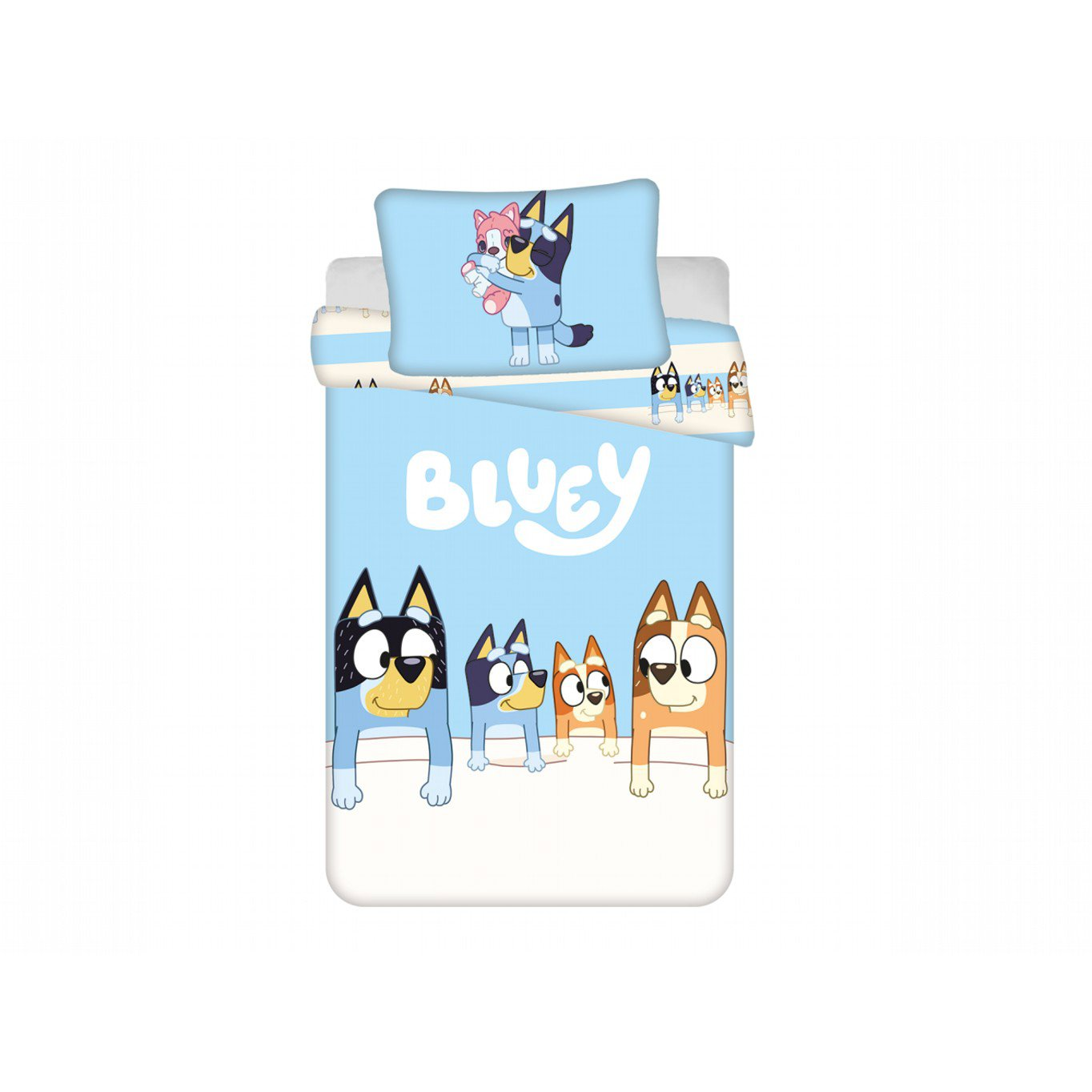 Jerry Fabrics Bluey baby gyermekágynemű, 100 × 135, 40 × 60 cm (8592753041482)
