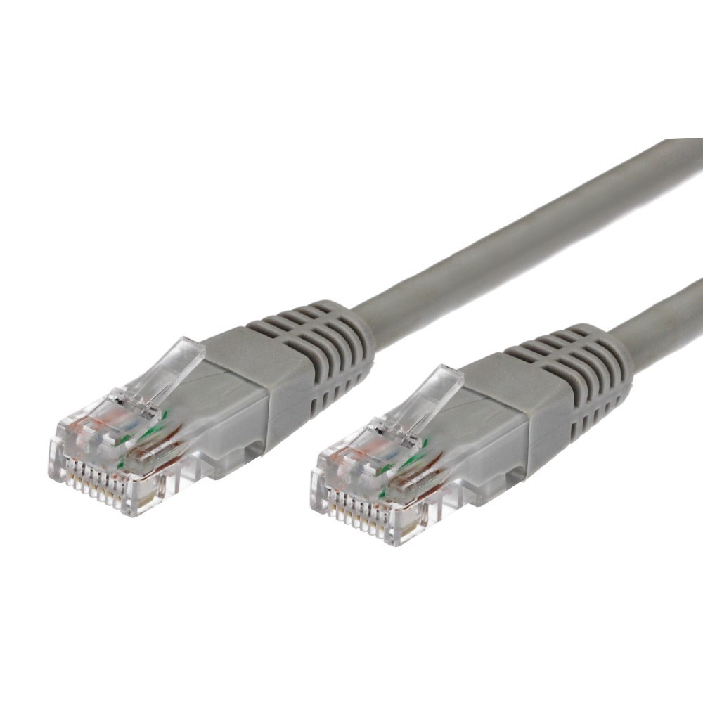 Patchcord U/UTP 5e TB RJ45 / RJ45 1,5 m sivá