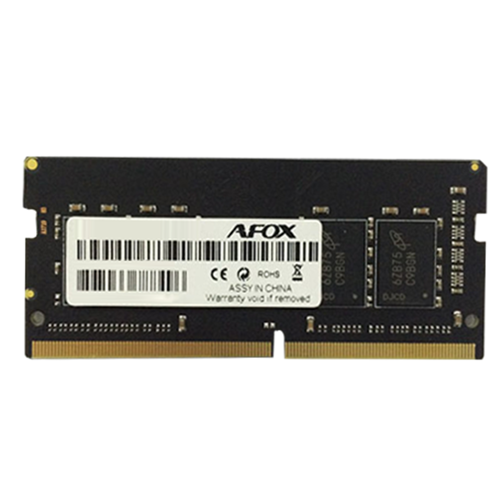 AFOX 8GB DDR3L 1600MHz SO-DIMM Notebook Memória (AFSD38BK1L)