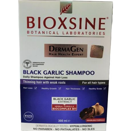  Bioxsine Szampon przeciw wypadaniu włosów z czarnym czosnkiem 300 ml