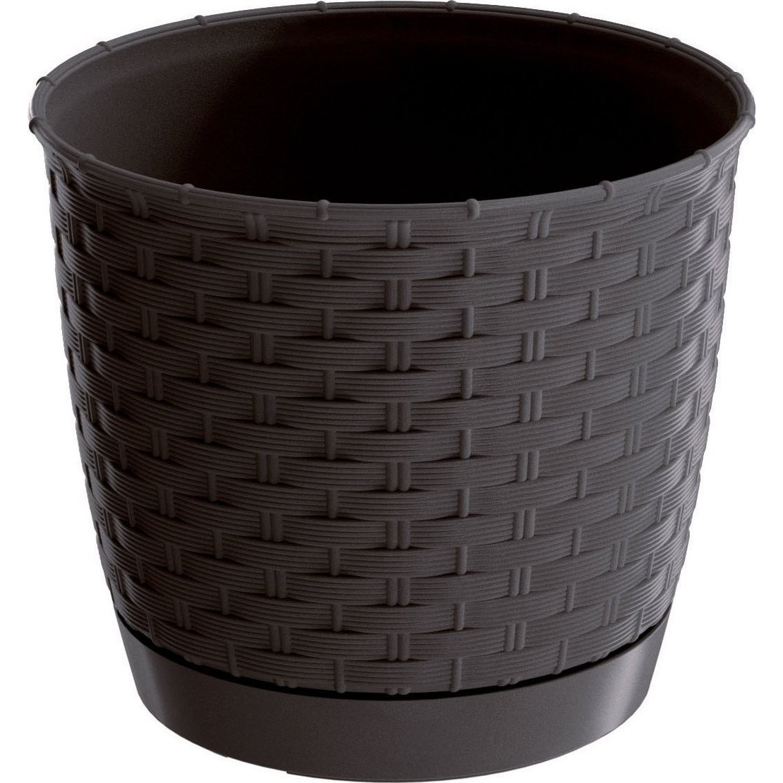 Virágcserép 250 x 219 Mm Sötét Barna RATOLLA Round Prosperplast DRLO250-440U (DRLO250-440U)
