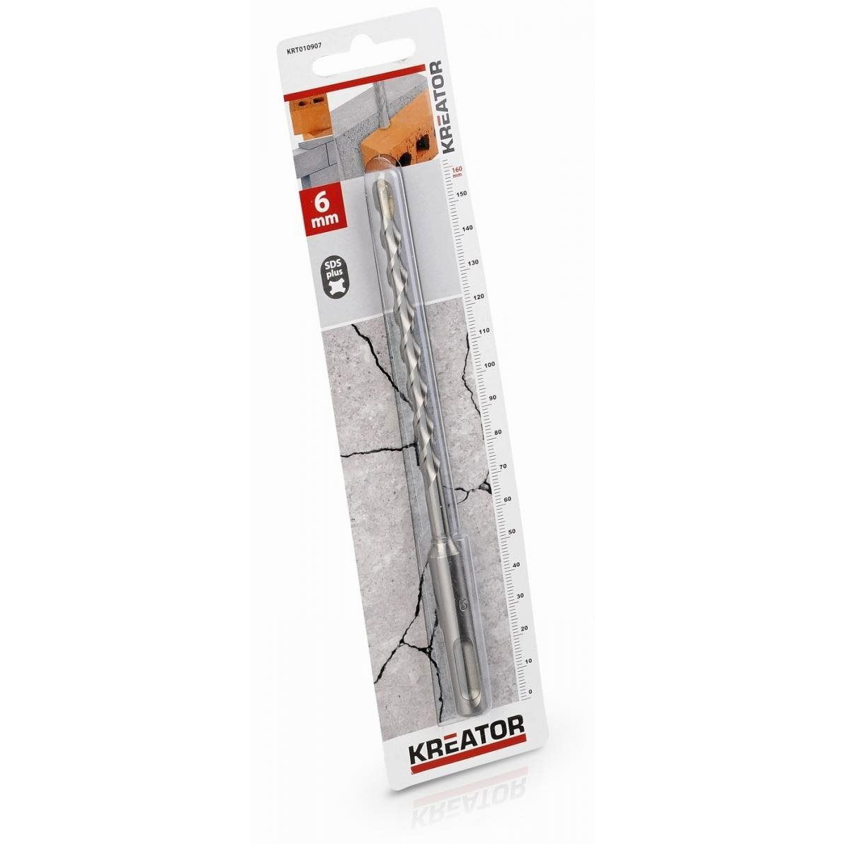 Kreator KRT010907, SDS PLUS betonfúró, 6x160 mm (KRT010907)
